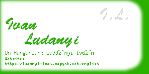 ivan ludanyi business card
